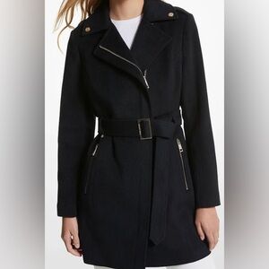 Michael kors Black Wool Blend coat